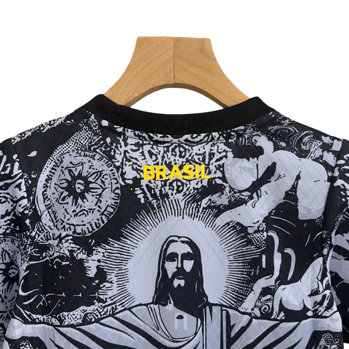Brazil Kids Kit - 2024/2025 Jesus Black - LEAKITS