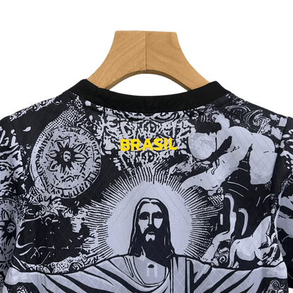 Brazil Kids Kit - 2024/2025 Jesus Black - LEAKITS