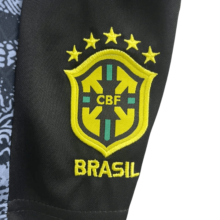 Brazil Kids Kit - 2024/2025 Jesus Black - LEAKITS