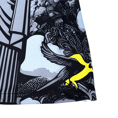 Gray brazil jesus jersey special edition christ redeemer religious design