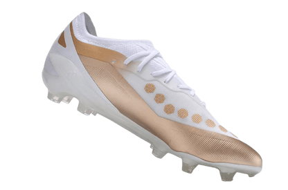 Adidas X Crazyfast - MESSI.1 FG - White & Gold | GoatGears Store - LEAKITS