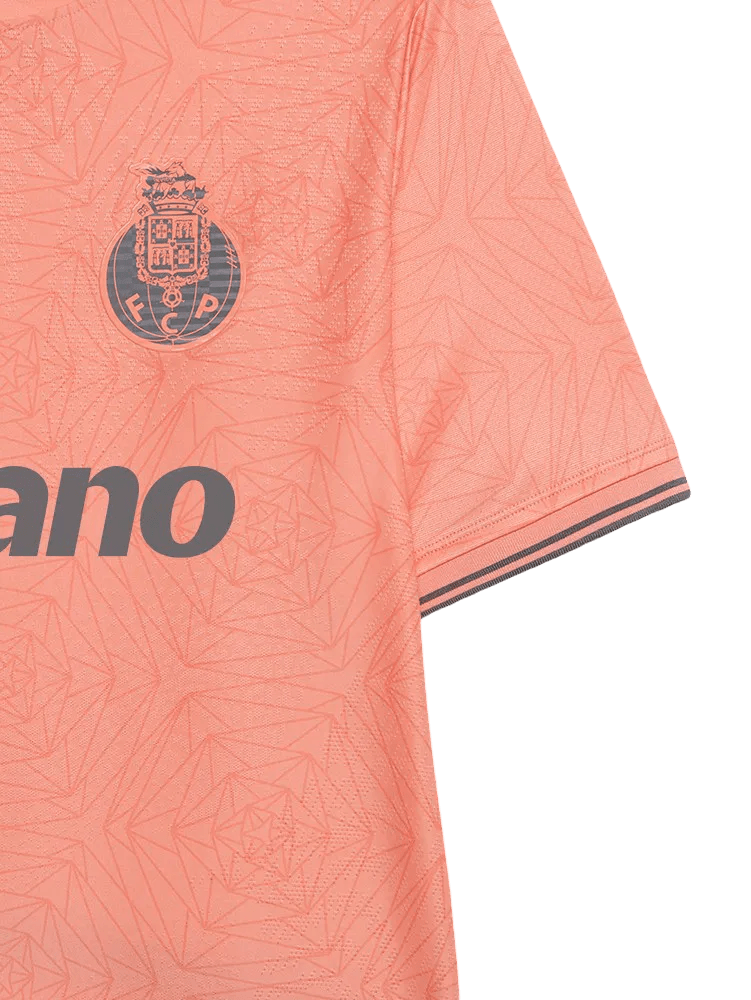 Porto soccer jersey away fan version 25/26 orange navy authentic construction heritage