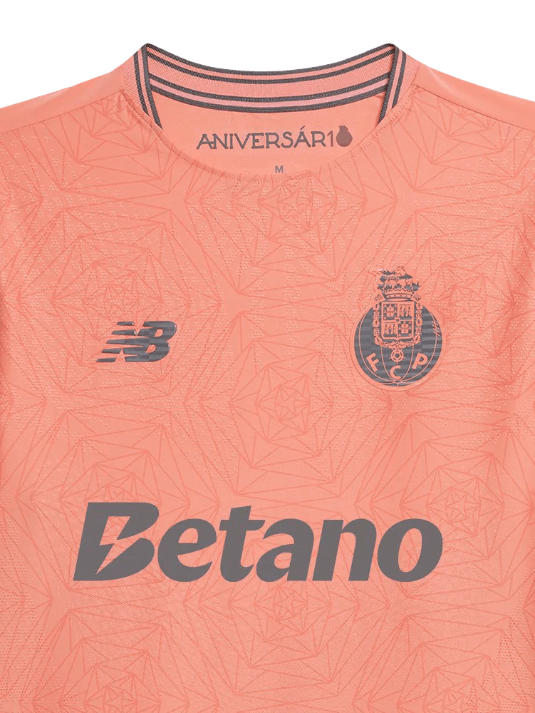 Porto football jersey away fan version 25/26 orange design authentic construction heritage