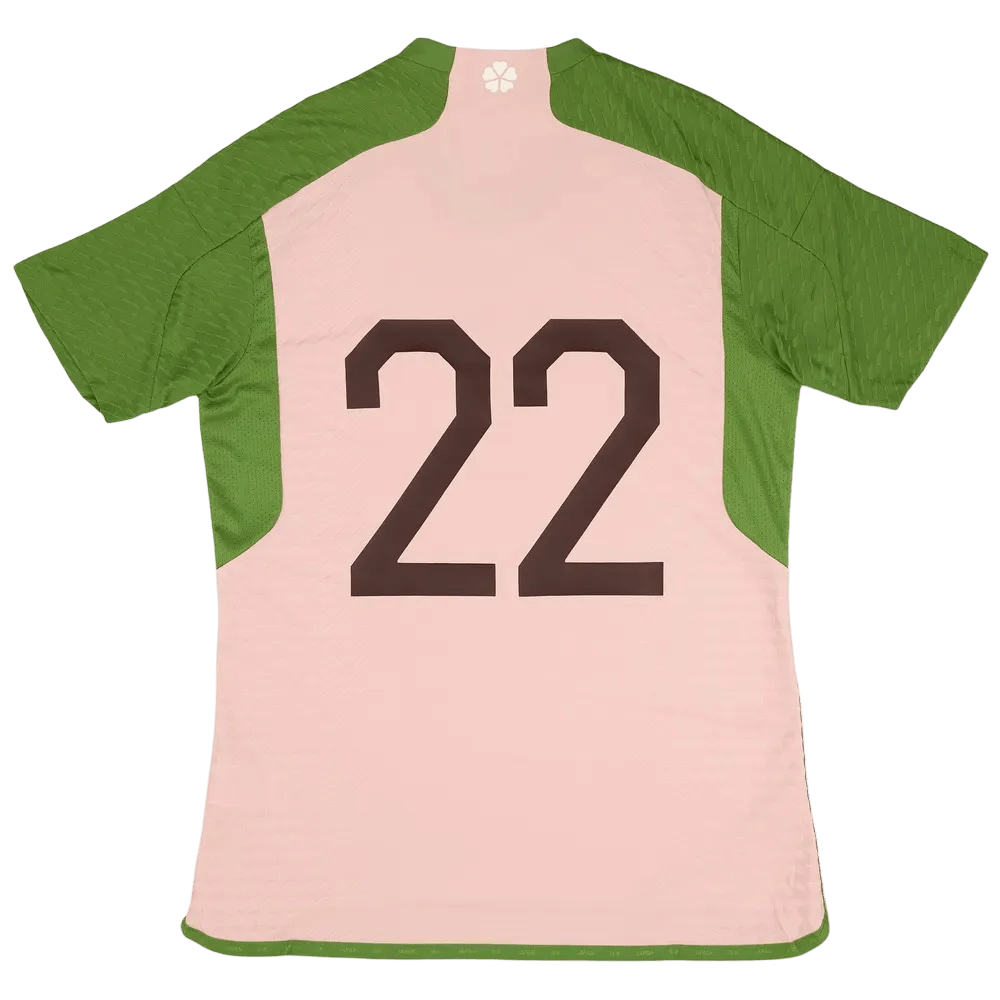 Japan nigo jersey away 23 Pink Soccer Jersey green collaboration