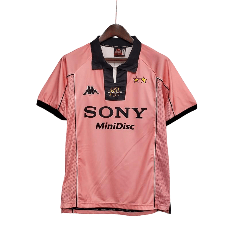 Pink juventus jersey away 1997 98 Sony sponsor vintage Bianconeri legacy LEAKITS Store