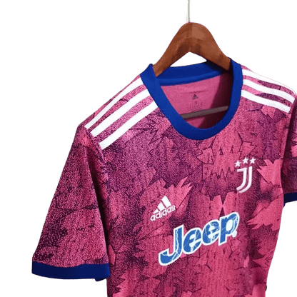 Juventus pink kit third 2022 23 pink blue trim Bianconeri modern evolution LEAKITS Store