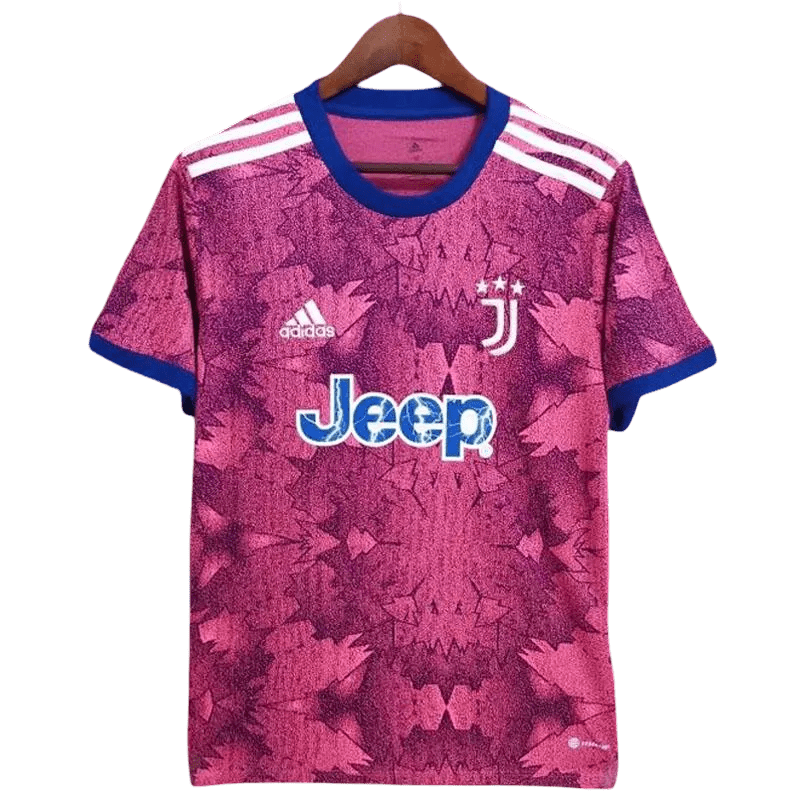 Juventus pink kit third 2022 23 pink blue trim Bianconeri modern evolution LEAKITS Store