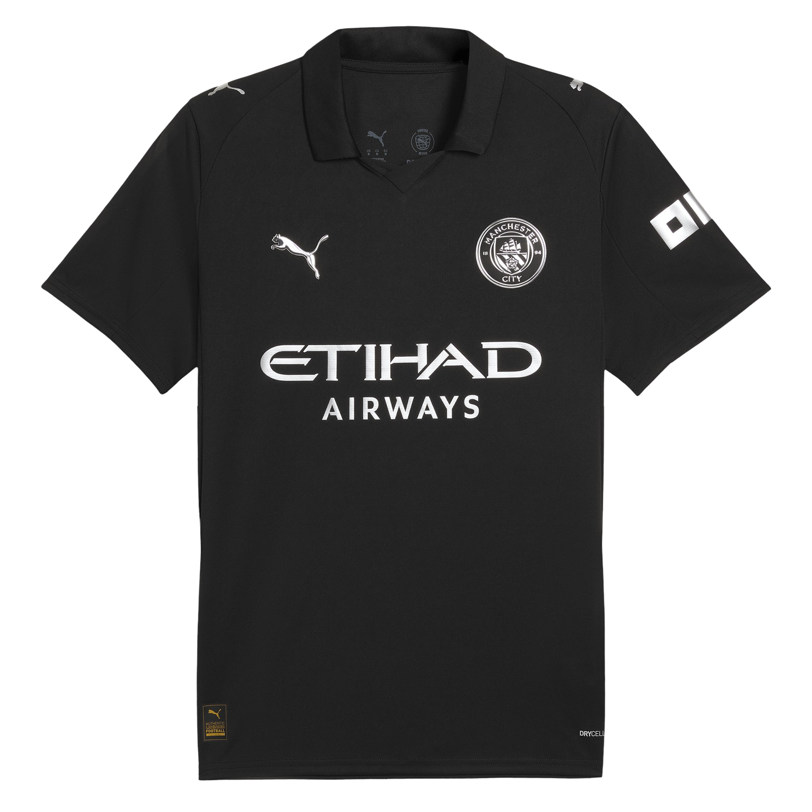 Man city 25 26 away kit fan version black etihad airways sophisticated LEAKITS Store