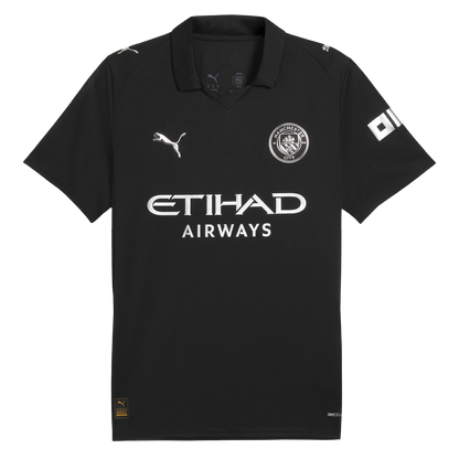 Man city 25 26 away kit fan version black etihad airways sophisticated LEAKITS Store