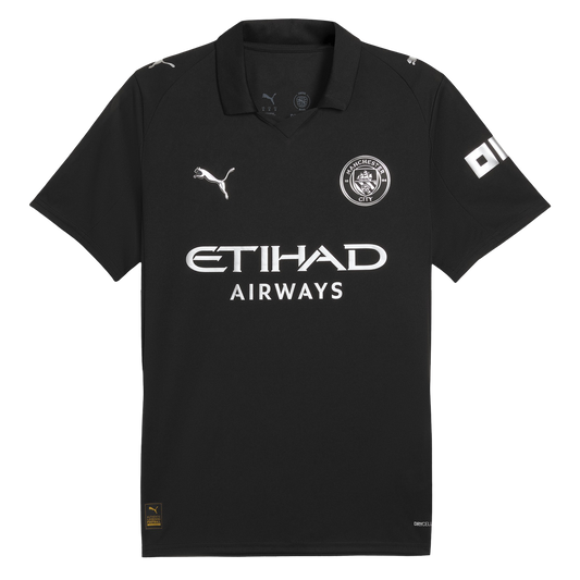 Man city 25 26 away kit fan version black etihad airways sophisticated LEAKITS Store
