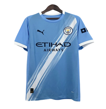 Manchester city 25 26 kit fan version sky blue diagonal white stripes LEAKITS Store