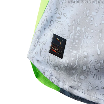 Man city 3rd kit fan version 25/26 innovative grey fluorescent green heritage design