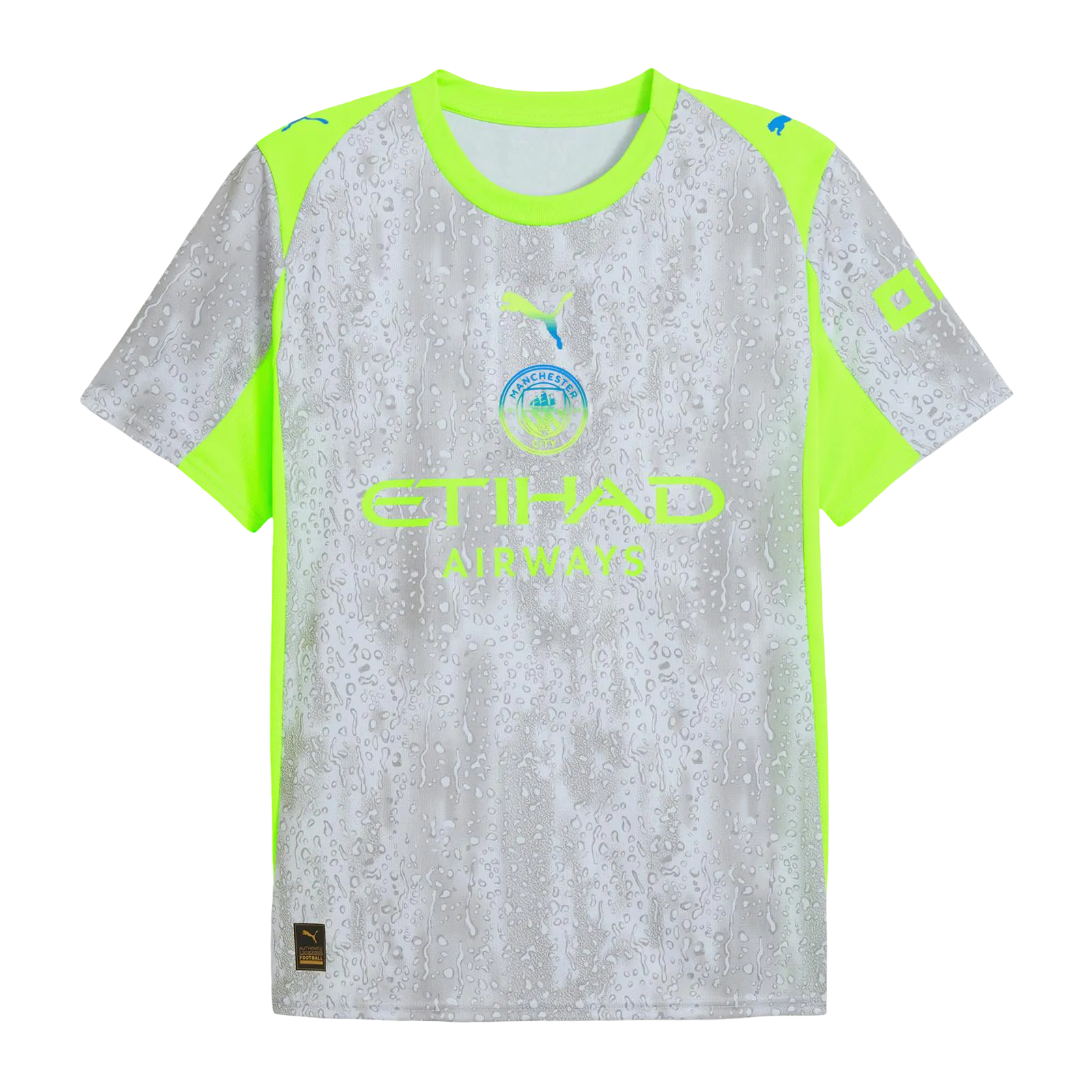 Man city 3rd kit 25/26 fan version grey fluorescent green accents etihad LEAKITS Store