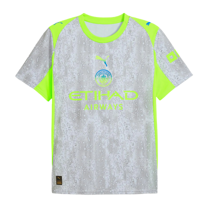 Man city 3rd kit 25/26 fan version grey fluorescent green accents etihad LEAKITS Store