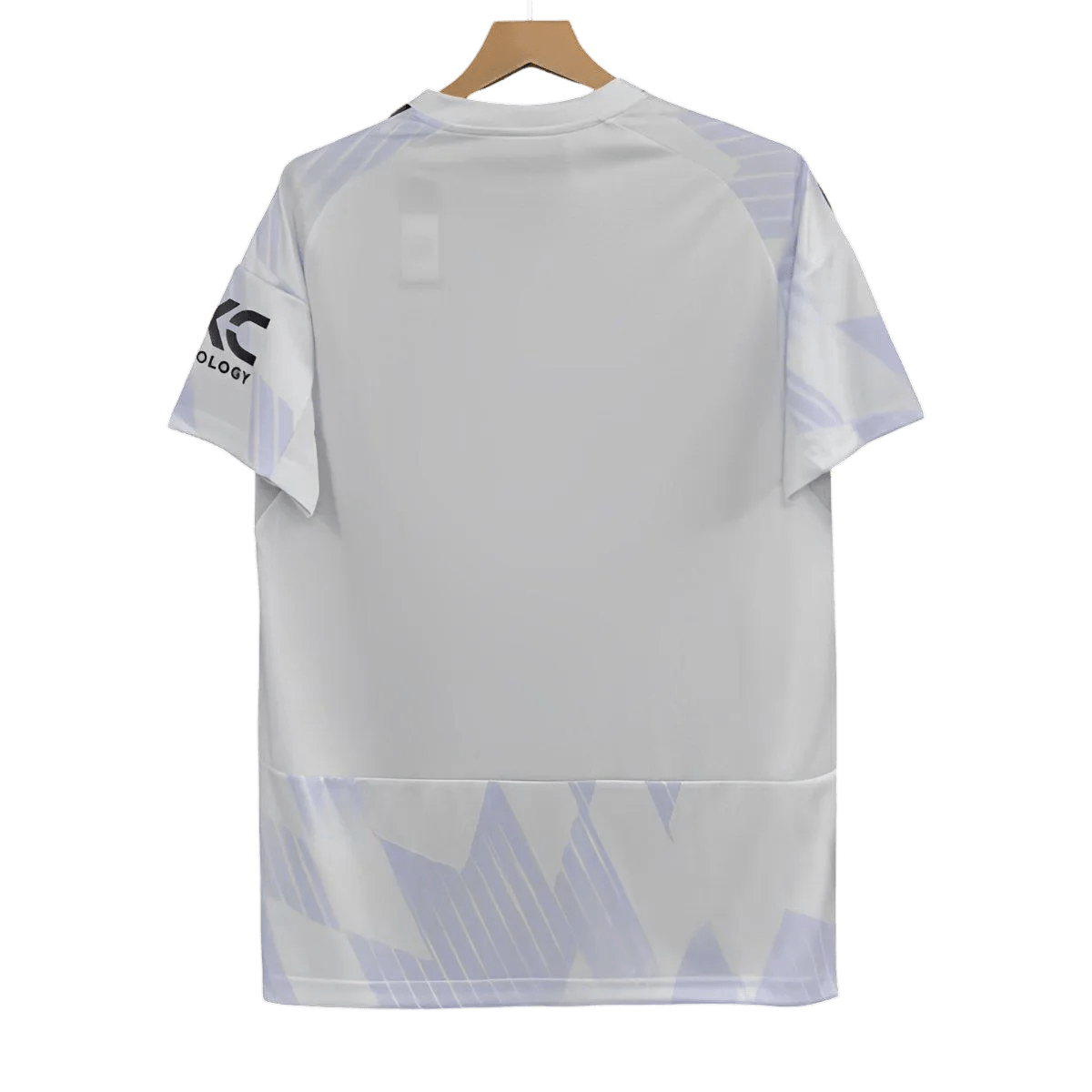 Manchester united away jersey fan version 25/26 white geometric authentic construction heritage