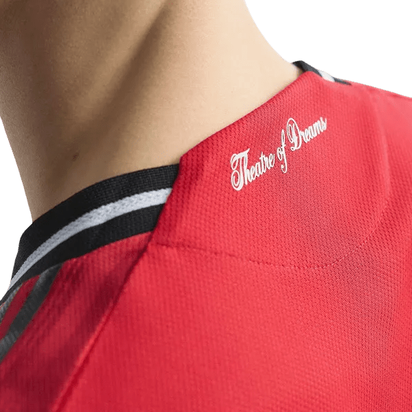 Manchester united custom jersey fan version 25/26 home red traditional authentic construction heritage