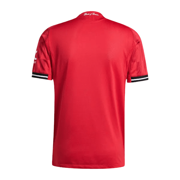 Manchester united youth jersey fan version 25/26 home red traditional heritage authentic construction