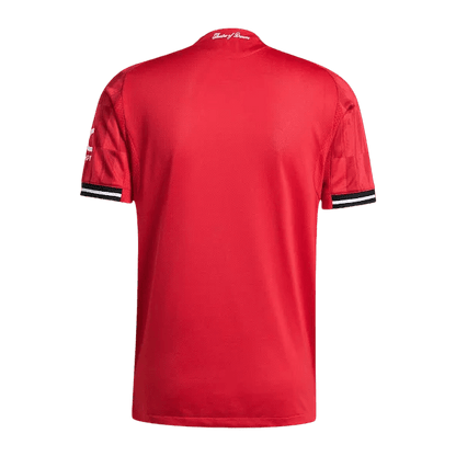 Manchester united youth jersey fan version 25/26 home red traditional heritage authentic construction