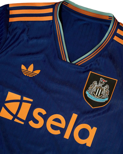 Newcastle united third jersey 25/26 blue design authentic construction heritage quality