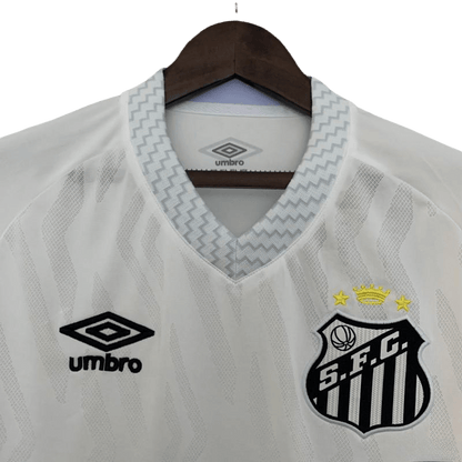 Santos football club jersey home 25/26 white design authentic construction heritage quality