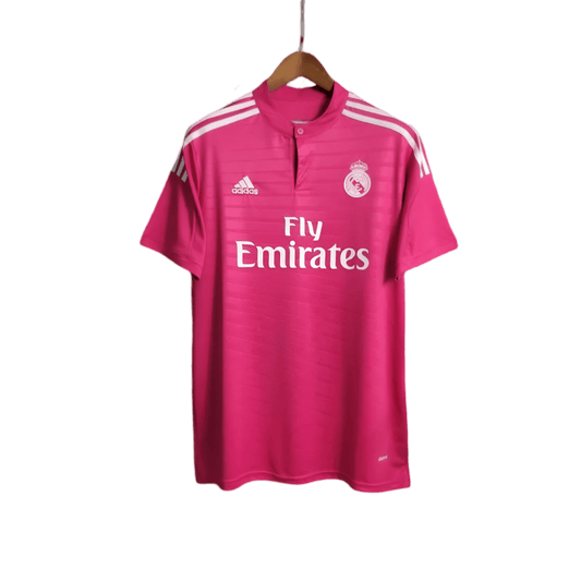 Pink real madrid jersey retro 2014 15 pink white stripes Ronaldo classic heritage LEAKITS Store