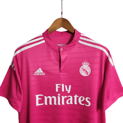 Jersey pink real madrid 2014 2015 retro pink white Spanish classic