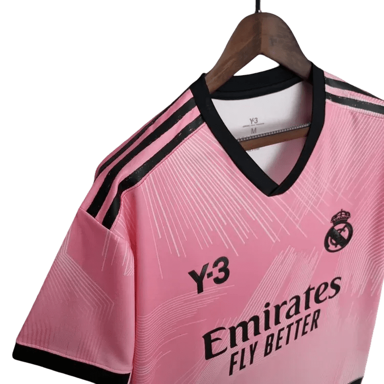 Pink real madrid kit Y3 edition GK 2023 pink black La Liga collaboration