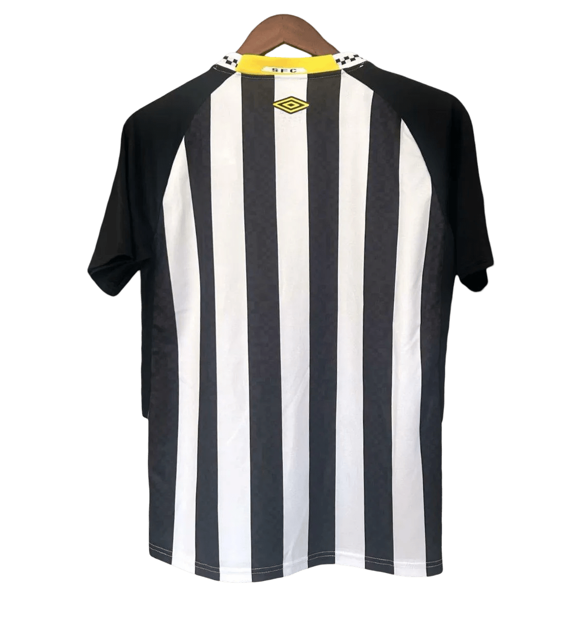 Club santos jersey neymar away 25/26 white black distinctive heritage design