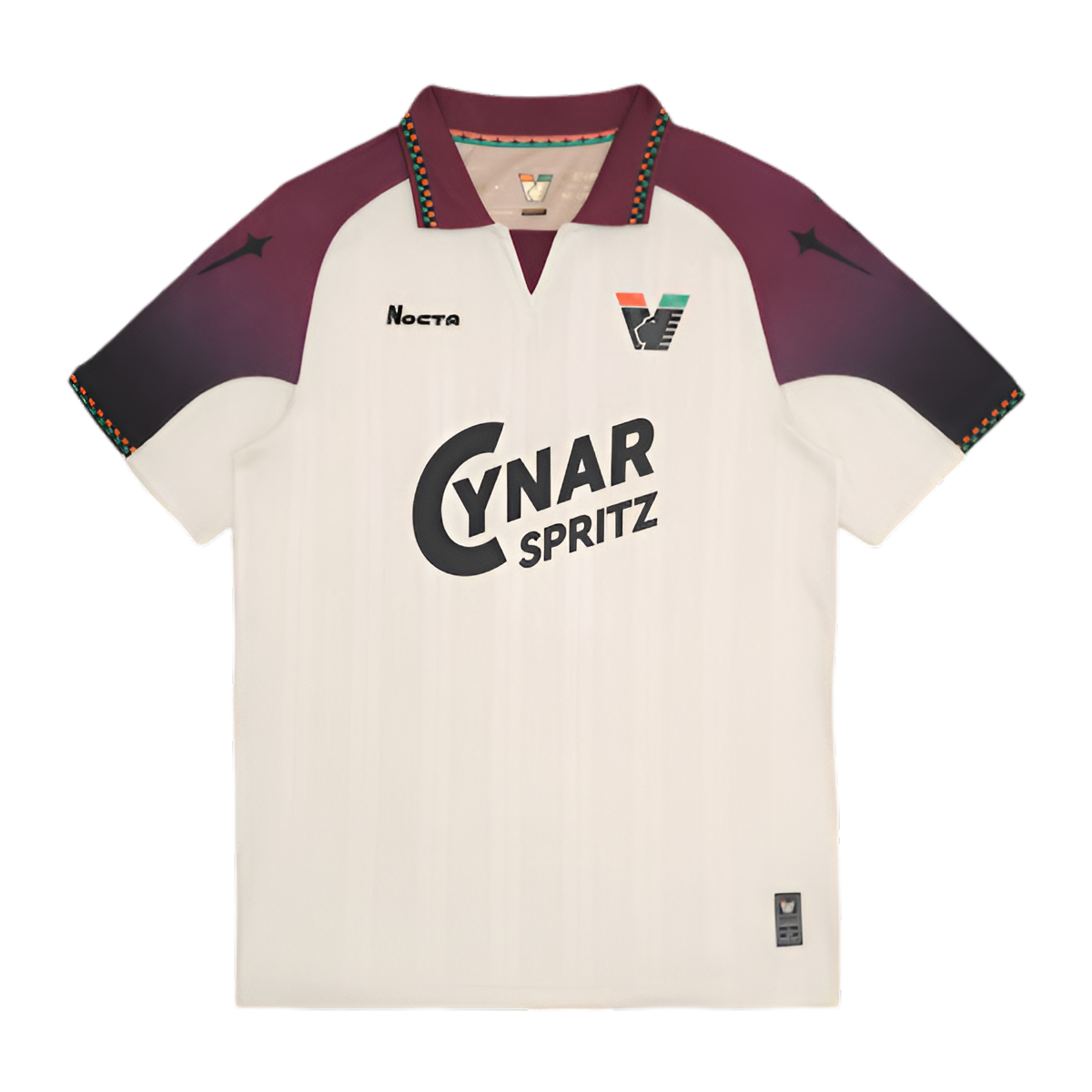 Venezia jersey 25/26 away fan version cream burgundy nocta cynar spritz future venice LEAKITS Store