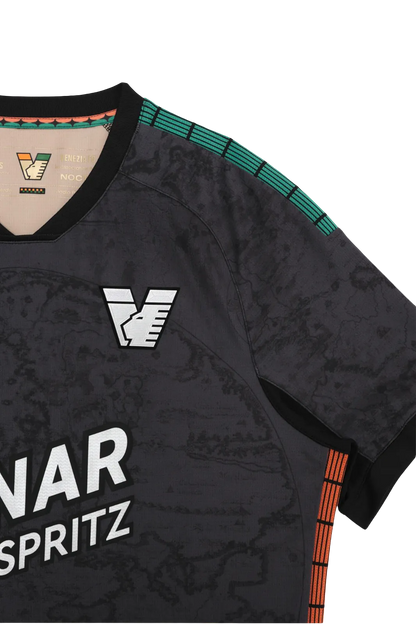 Venezia fc kit 25/26 home fan version black venezia fc jersey collection future