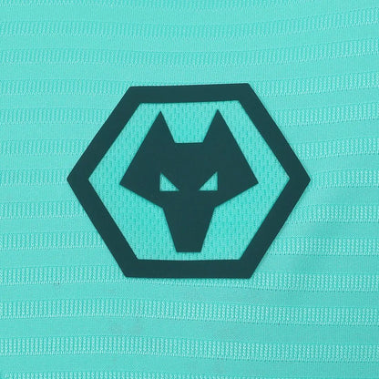 Wolverhampton wanderers shirt away 25/26 turquoise design authentic construction heritage quality
