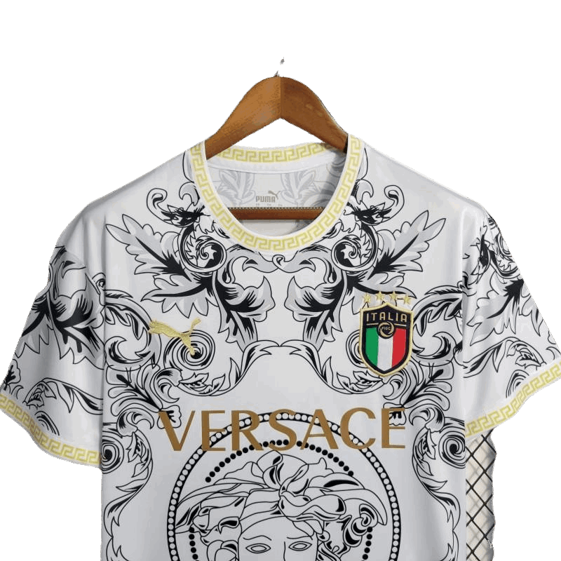 Italy versace shirt white special edition pure elegance minimalist luxury design