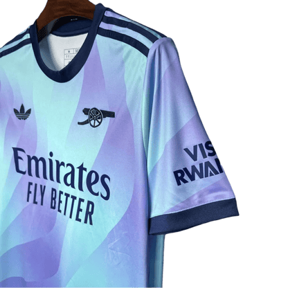 Arsenal third jersey 2024/2025 gradient pattern contemporary design arsenal heritage