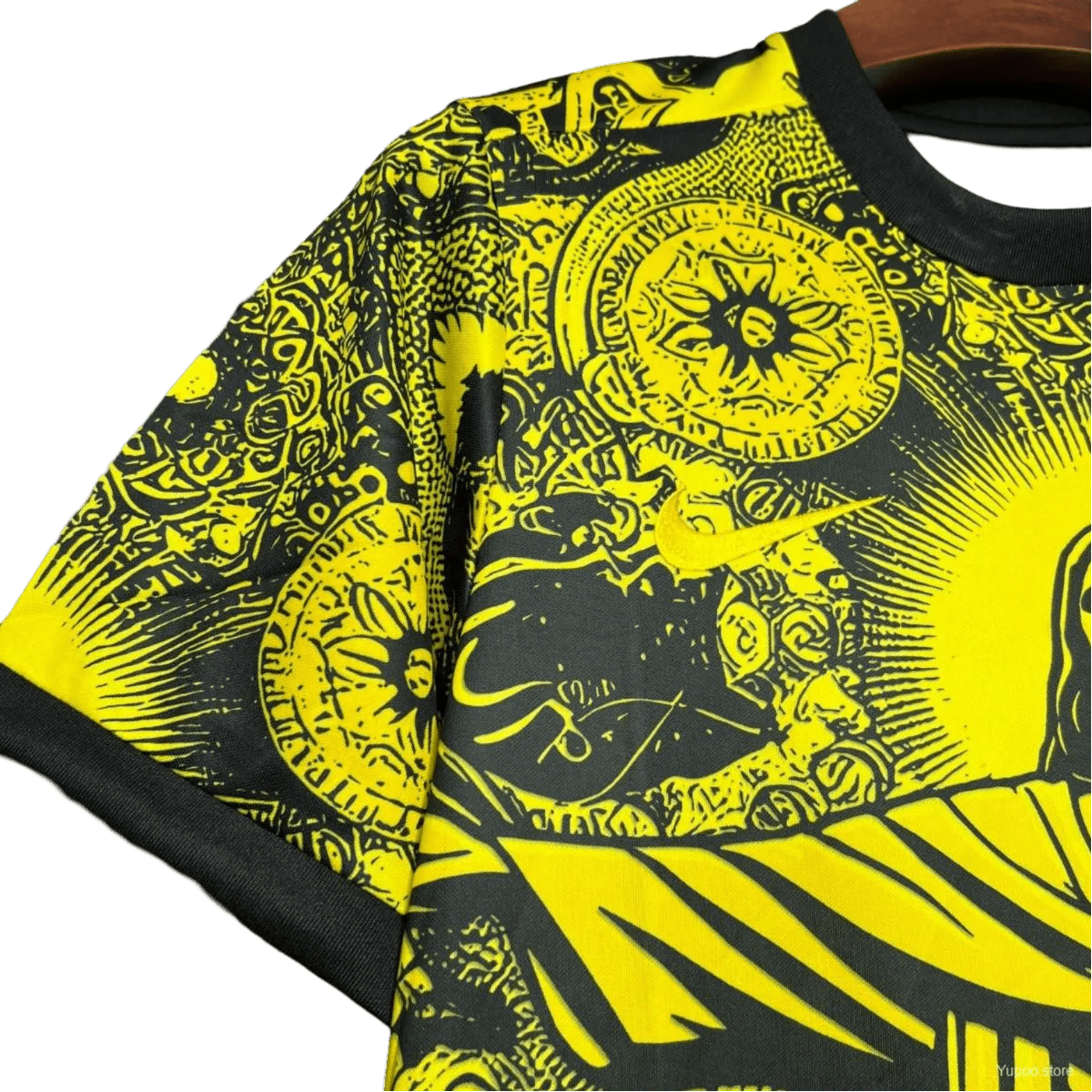 Yellow brazil jesus kit special edition christ redeemer traditional religious design