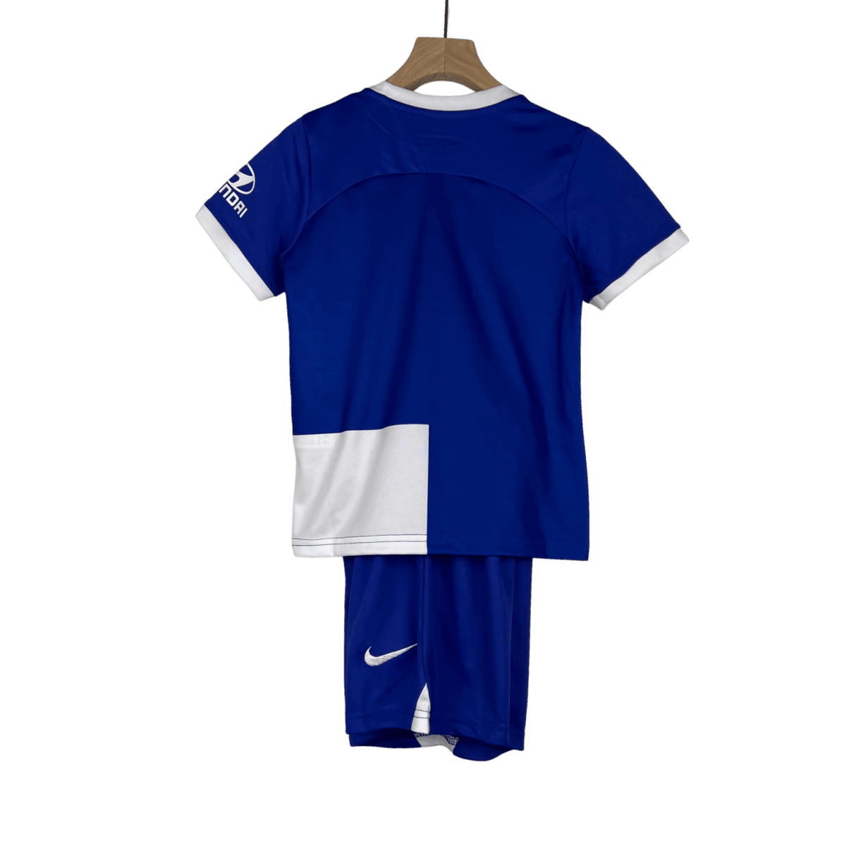 Atlético Madrid youth away jersey 23/24 blue white kids soccer jersey