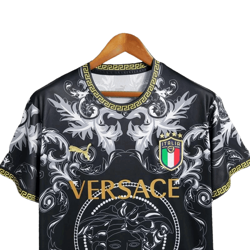 Versace italy jersey black special edition luxury design sophisticated fashion