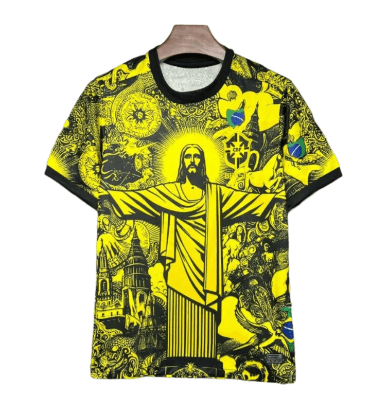 Brazil jesus kit yellow special edition christ the redeemer traditional religious LEAKITS Store