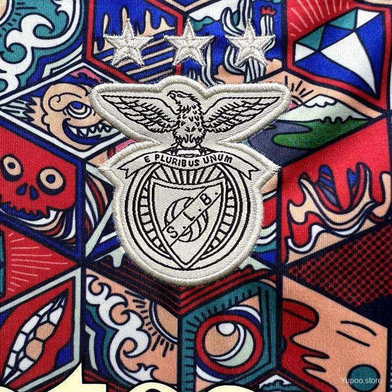 Benfica cartoon jersey special edition multicolor animated graphics contemporary design