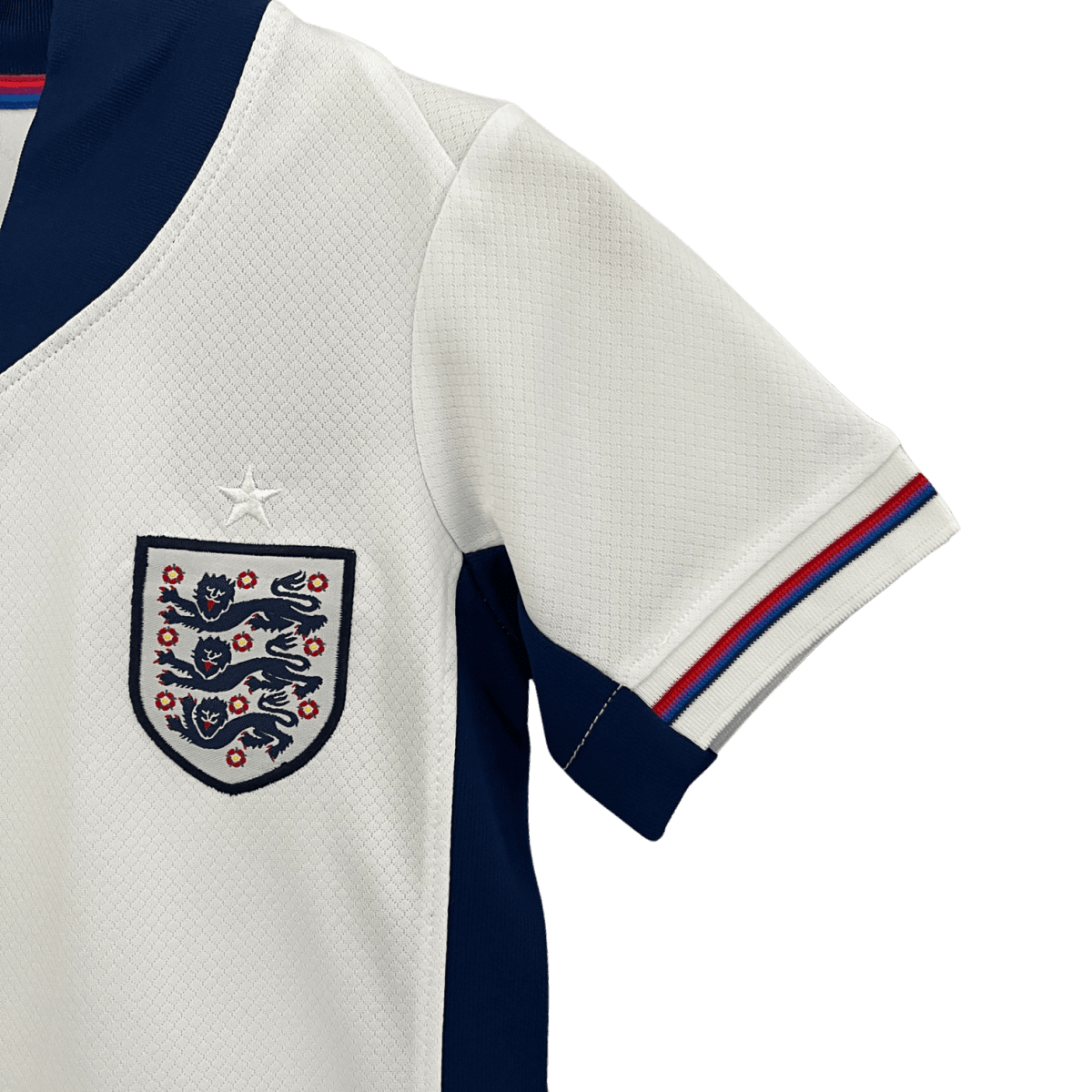England kit youth home 2023/24 white navy Three Lions tradition