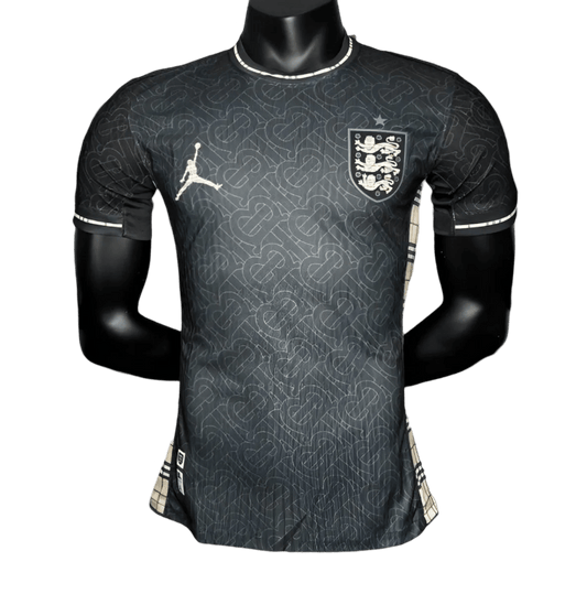 2024/2025 ENGLAND Euro Jordan x Burberry Black Special Edition kit – PLAYER VERSION - LEAKITS